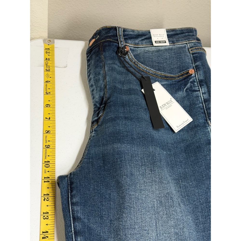 Judy Blue Jeans Womens 11 30 Dark Wash Denim High Waist Skinny Tummy Control NWT - Picture 12 of 13